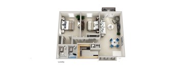 a floor plan of a 1 bedroom 1190 sq ft